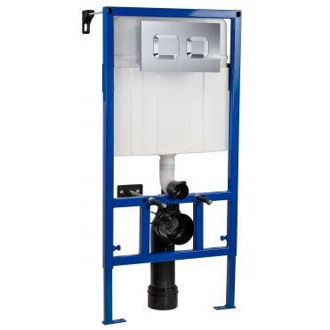 Hudson Reed Dual Flush Concealed Cistern Frame with Square Plate XTY007S