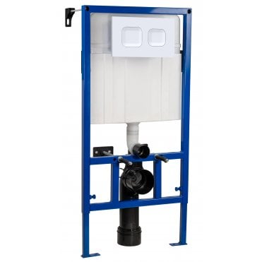 Hudson Reed Dual Flush Concealed Cistern Frame with Square Plate XTY107S