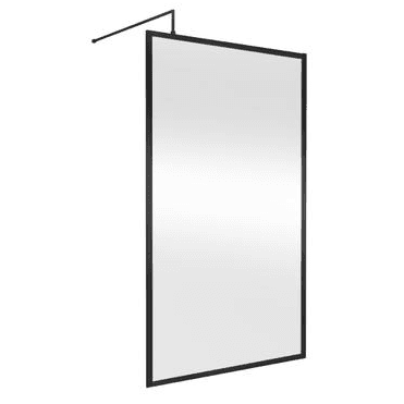 Hudson Reed Full Outer Frame Wetroom Screen 1950x1200x8mm Matt Black WRFBP1912