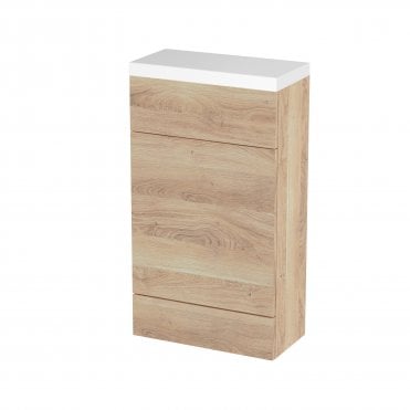 Hudson Reed Fusion 500mm Compact WC Unit & Polymarble Top CBI3004