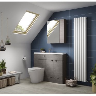 Hudson Reed Fusion Brown Grey Avola 800mm Vanity Unit