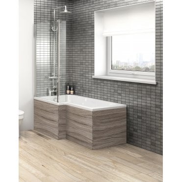 Hudson Reed Fusion Driftwood 700mm Shower Bath End Panel