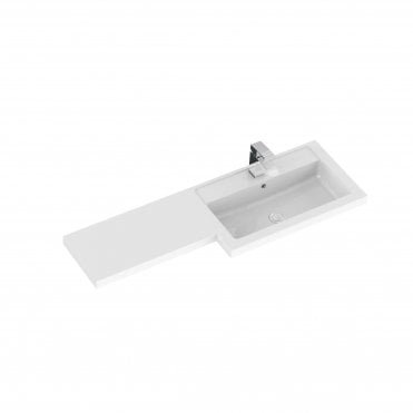 Hudson Reed Fusion Gloss White 1100mm Right Hand Combination