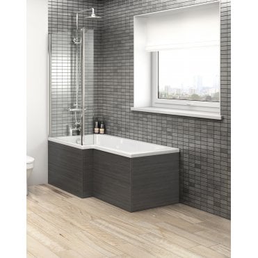 Hudson Reed Fusion Grey Avola 1700mm Shower Bath Front Panel