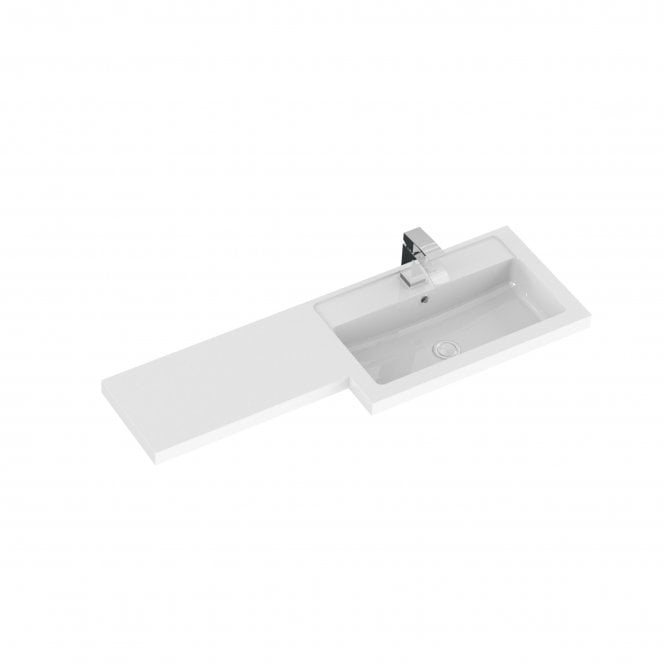 Hudson Reed  Gloss Grey  1100mm Right Hand Combination