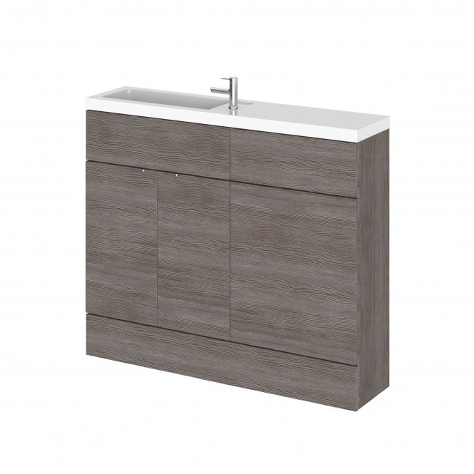 Hudson Reed  Grey Avola 1000mm Combination Vanity & WC Compact