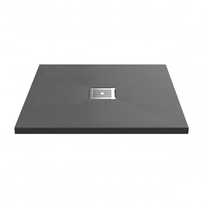 Hudson Reed  Grey Slate Slimline Square Shower Tray 800 x 800