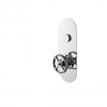 Hudson Reed Industrial Push Button Shower Valve (Single Outlet)