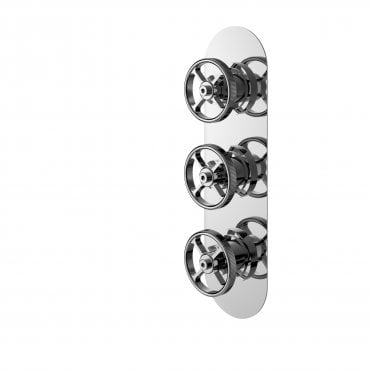 Hudson Reed Industrial Triple Valve with Diverter