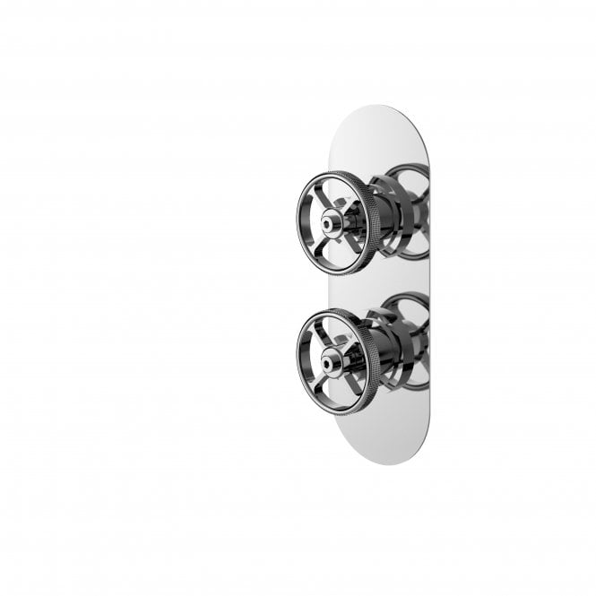 Hudson Reed  Industrial Twin Shower Valve with Diverter