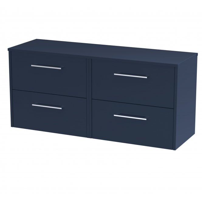 Hudson Reed  Juno 1200mm Wall Hung 4-Drawer Vanity & Worktop JNU2924W2