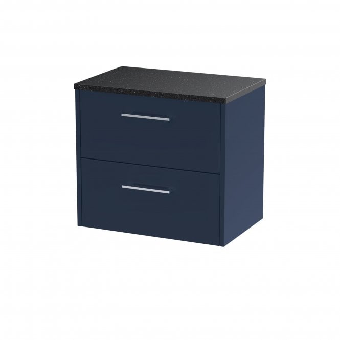 Hudson Reed  Juno 600mm Wall Hung 2-Drawer Vanity & Laminate Worktop JNU2924LSB