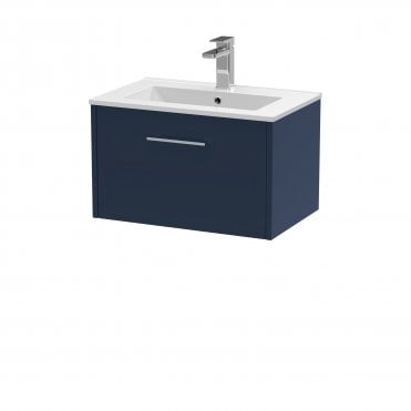 Hudson Reed Juno 600mm Wall Hung Single Drawer Vanity & Basin 2 JNU2922B