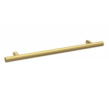 Hudson Reed Knurled Bar Handle 192mm Brushed Brass H032