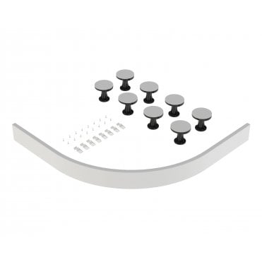 Hudson Reed Leg Set Suitable for 1000-1200 Quad & Offset Trays White LEG6W