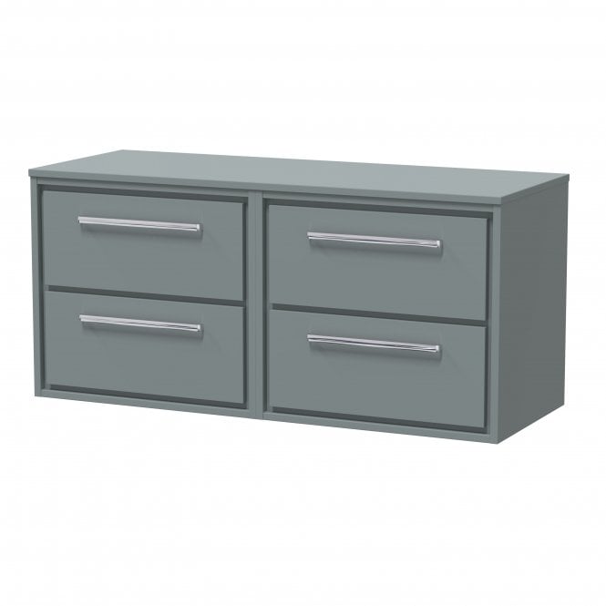 Hudson Reed  Lille 1200mm Wall Hung 4-Drawer Vanity with Worktop LIL2324W2