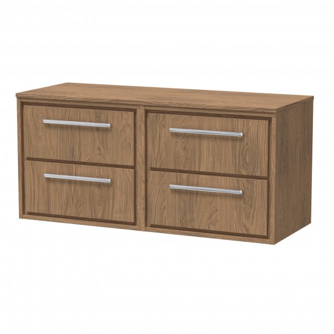 Hudson Reed  Lille 1200mm Wall Hung 4-Drawer Vanity with Worktop LIL2724W2