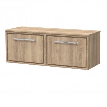 Hudson Reed Lille 1200mm Wall Hung Single Drawer Vanity with Worktop LIL3022W2