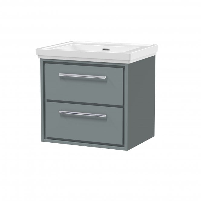 Hudson Reed  Lille 600mm Wall Hung 2-Drawer Vanity with Basin - 0 Tap Hole LIL2324H
