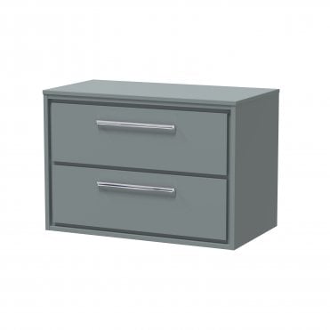 Hudson Reed Lille 800mm Wall Hung 2-Drawer Vanity with Worktop LIL2326W