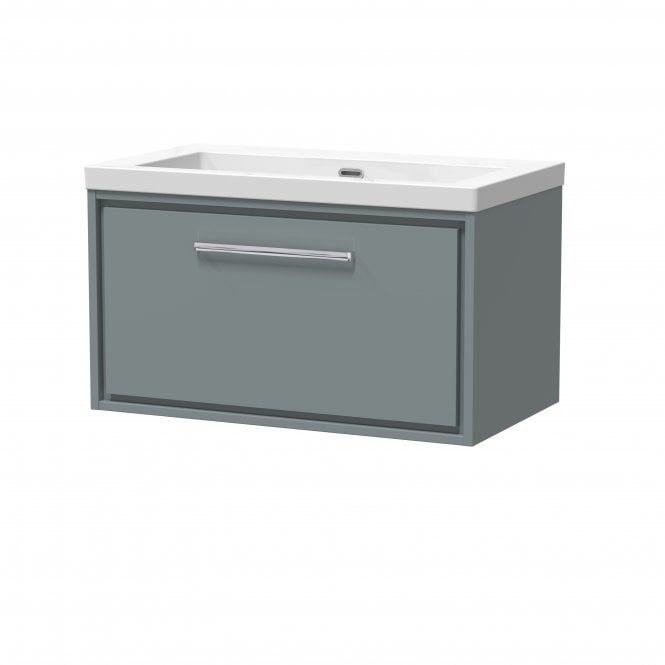 Hudson Reed  Lille 800mm Wall Hung Single Drawer Vanity with Basin - 0 Tap Hole LIL2325K