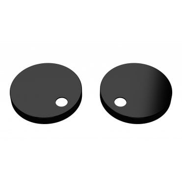 Hudson Reed Matt Black Toilet Seat Cover Caps Black TSC401