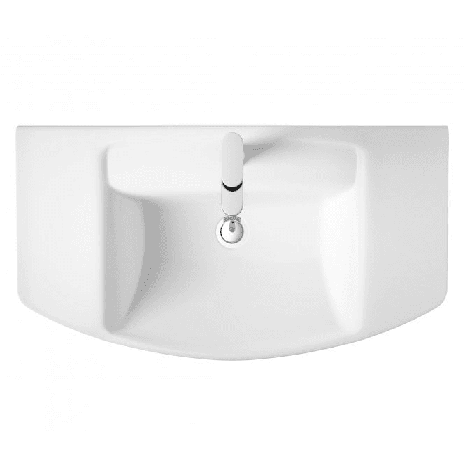 Hudson Reed  Maya 550mm Basin 1TH & Pedestal