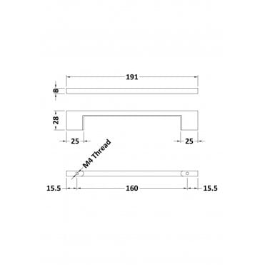 Nuie Black D Handle