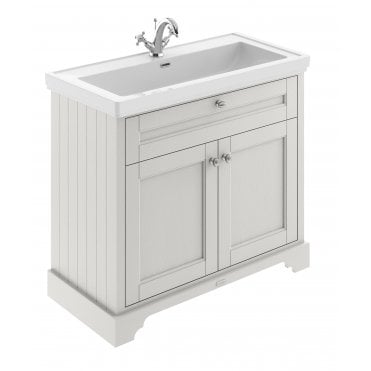 Hudson Reed Old London 1000mm 2-Door Unit & Classic Fireclay Basin 1TH LOF408