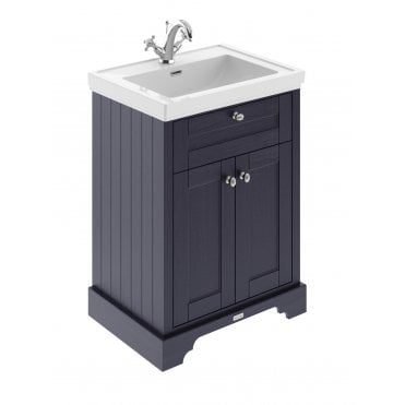 Hudson Reed Old London 600mm 2-Door Unit & Contemporary Fireclay Basin 1TH LOF301