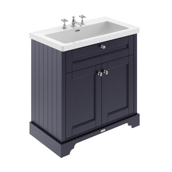Hudson Reed  Old London 800mm 2-Door Unit & Contemporary Fireclay Basin 3TH LOF391