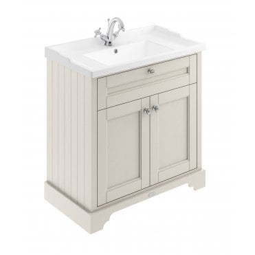 Hudson Reed Old London Timeless Sand 800mm Cabinet & Basin (1TH)