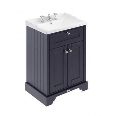 Hudson Reed Old London Twilight Blue 600mm Cabinet & Basin (3TH)