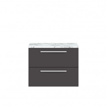 Hudson Reed Quartet 720mm Wall Hung 2-Drawer Unit & Laminate Worktop QUA006LCM
