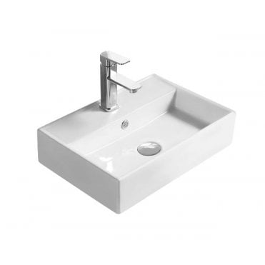 Hudson Reed Rectangular 505 x 355mm 1 Tap Hole Counter Top Vessel