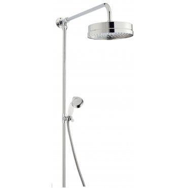 Hudson Reed Rigid Riser Kit Chrome > White  A3606