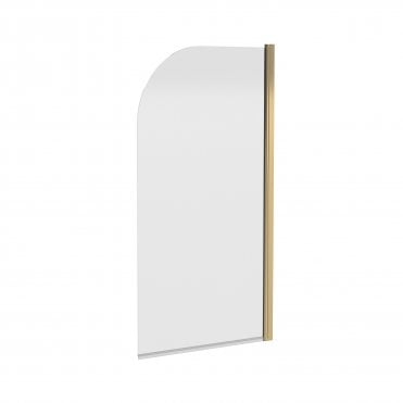 Hudson Reed Round Bath Screen Brushed Brass NSS18