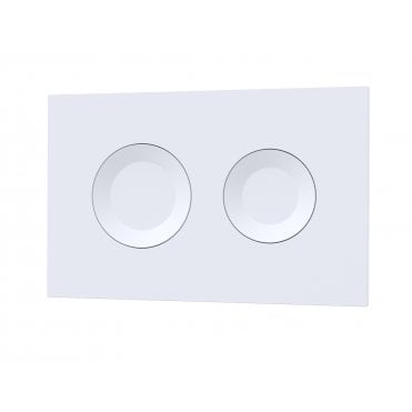 Hudson Reed Round Dual Flush Push Button White XTY009PR1