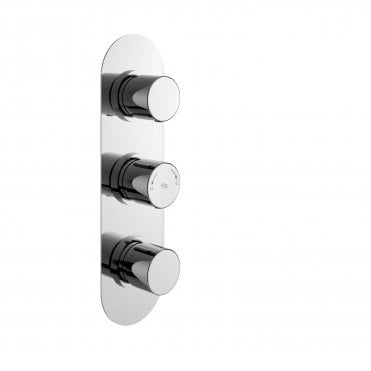 Hudson Reed Round Triple Valve with Diverter