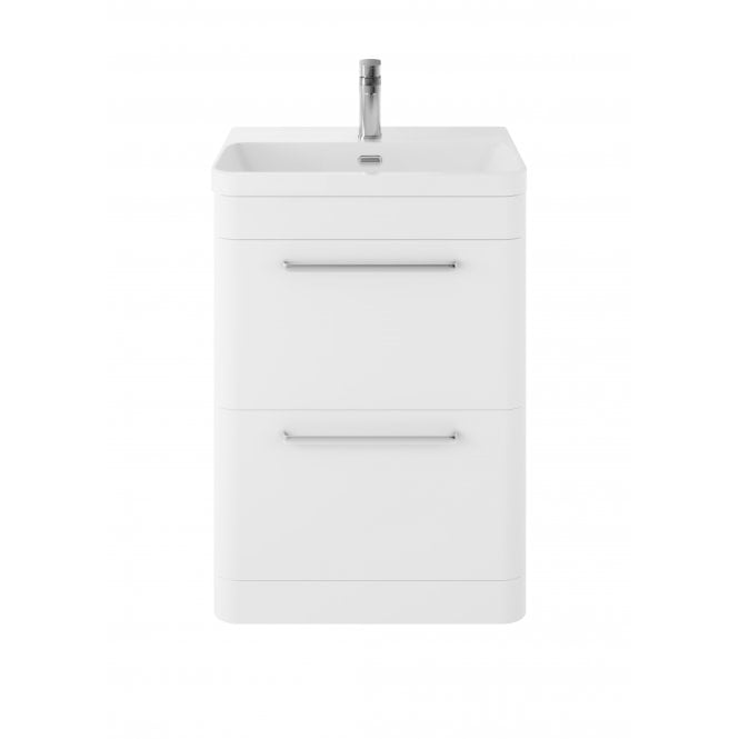 Hudson Reed  Solar Floor Standing 600mm Cabinet & Thin Edge Ceramic Basin SOL101B