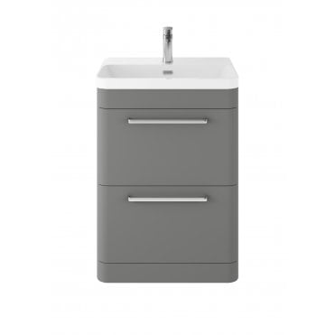 Hudson Reed Solar Floor Standing 600mm Cabinet & Thin Edge Ceramic Basin SOL201B