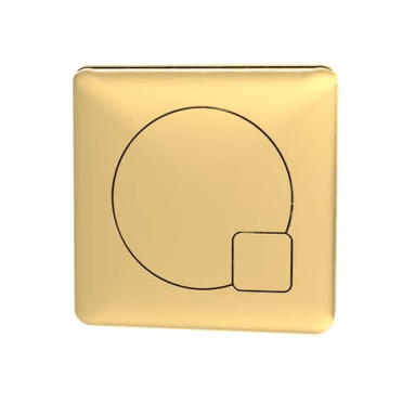 Hudson Reed Square Dual Flush Brushed Brass Push Button Brushed Brass MDPB03