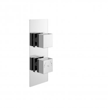 Hudson Reed Square Twin Shower Valve with Diverter