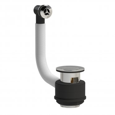 Hudson Reed Stone Basin Waste With Brass Overflow - Chrome E321