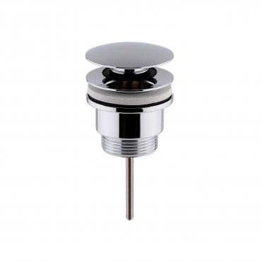 Hudson Reed Universal Push Button Basin Waste Slotted & Un-Slotted EK310