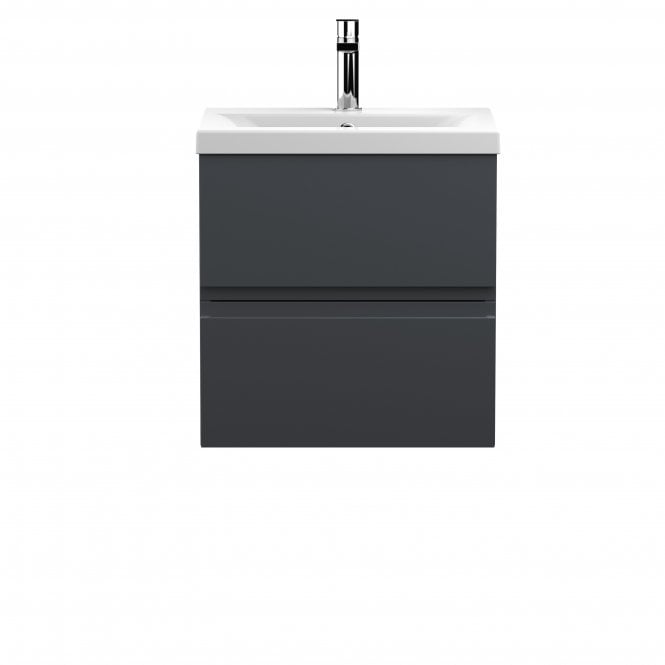 Hudson Reed  Urban 500mm Wall Hung 2 Drawer Vanity & Basin 1 URB1402A
