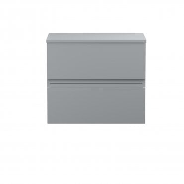 Hudson Reed Urban 600mm Wall Hung 2-Drawer Vanity Unit & Worktop URB204W