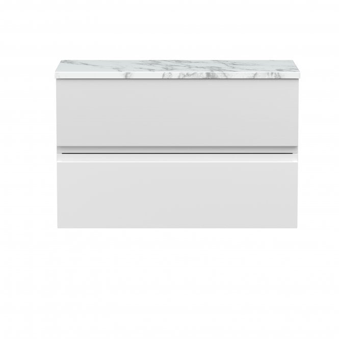 Hudson Reed  Urban 800mm Wall Hung 2-Drawer Unit & Laminate Worktop URB106LCM