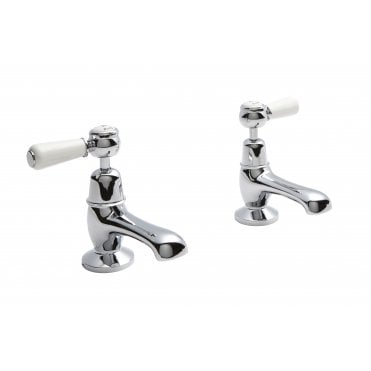 Hudson Reed White Topaz Basin Taps