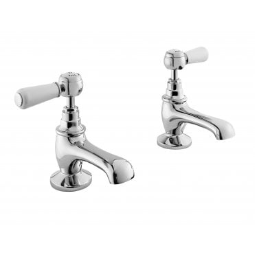 Hudson Reed White Topaz Lever Basin Taps